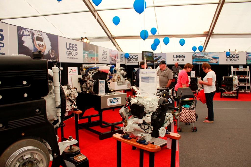 Auckland On Water Boat Show - engine exhibitor Lees Group © Marine Industry Association .